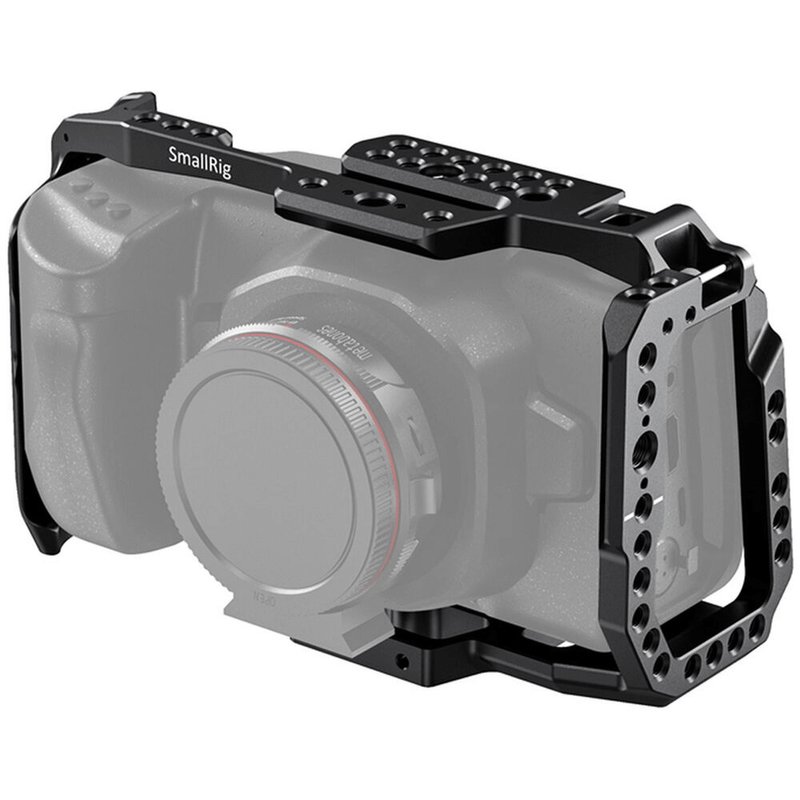 Gaiola-Cage-Full-SmallRig-3130-Handle-NATO-para-Blackmagic-Pocket-6K-4K