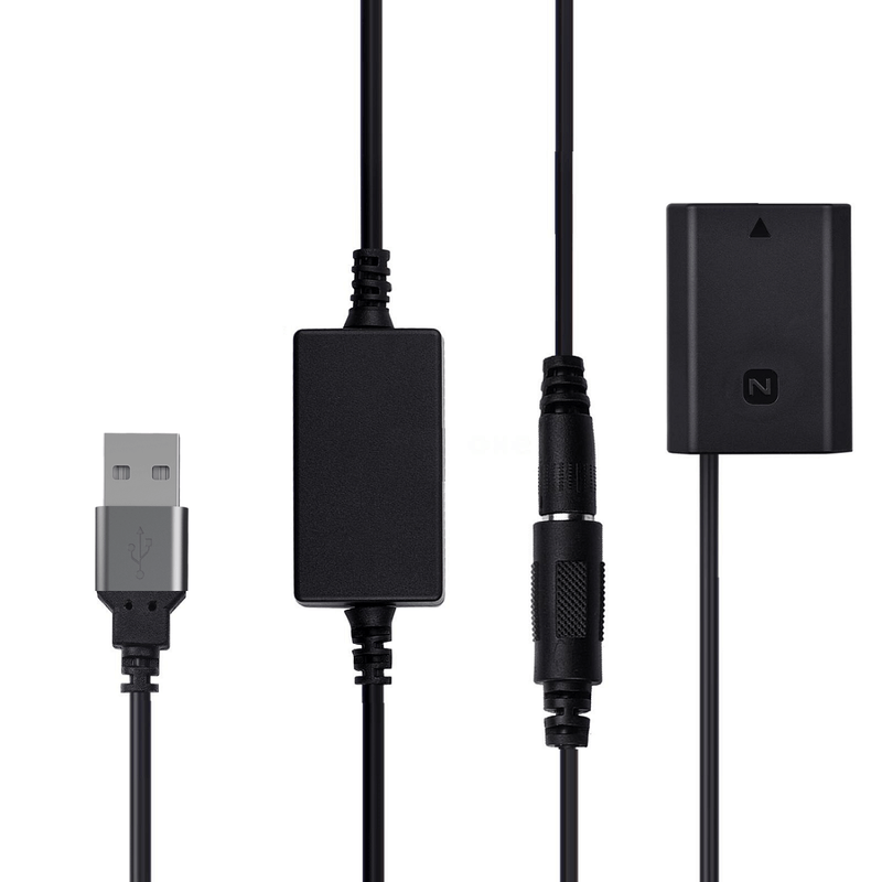 Adaptador-Dummy-Bateria-NP-FZ100-USB-Decodificado-para-Power-Bank--Bivolt-