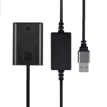 Adaptador Dummy Bateria NP-FW50 USB Decodificado para Power Bank (Bivolt)