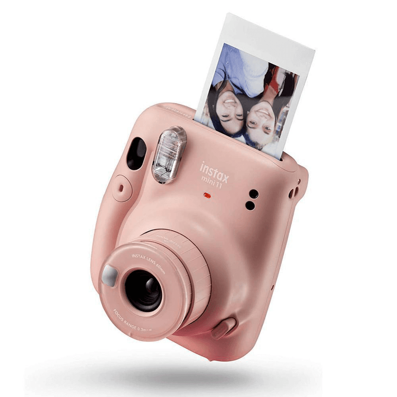 Kit-Camera-Instantanea-FujiFilm-Instax-Mini-11-Rosa---Bolsa-Couro---Pack-10-Fotos-Instantaneas