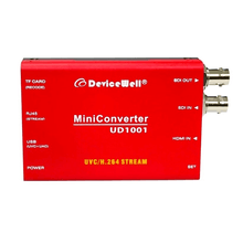 Mini Conversor SDI Devicewell UD1001 SDI/HDMI UVC USB 1080P IP Stream Video