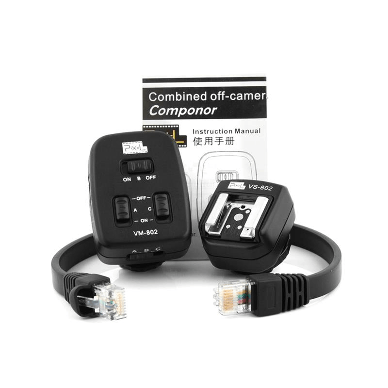 Adaptador-de-Sapata-Pixel-PF-802-Extensor-de-2M-para-Flash-Speedlite-TTL-Nikon