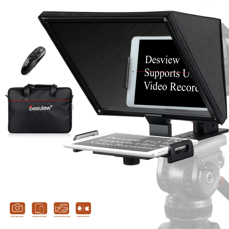 Teleprompter-Desview-T12-Portatil-para-Cameras-SmartPhones-e-Tablets