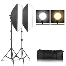 Kit Iluminação de Luz Contínua para Estúdio MLG-065 Led Circular 600W e Softbox (Bivolt)