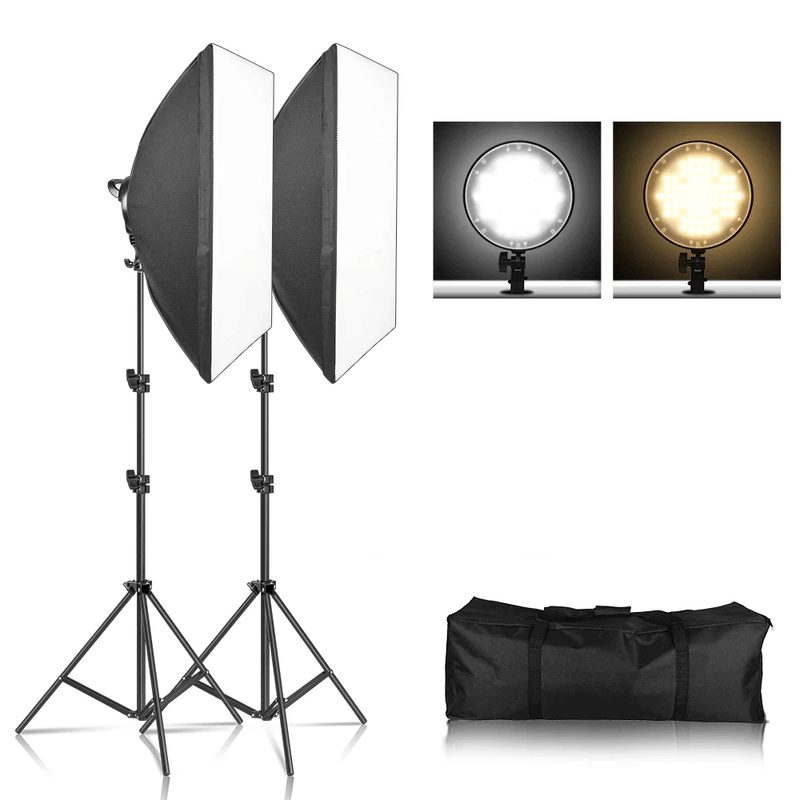 Kit-Iluminacao-de-Luz-Continua-para-Estudio-MLG-065-Led-Circular-600W-e-Softbox--Bivolt-