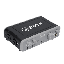 Mixer de Áudio Boya BY-AM1 USB de 2 Canais para Microfones XLR/P10