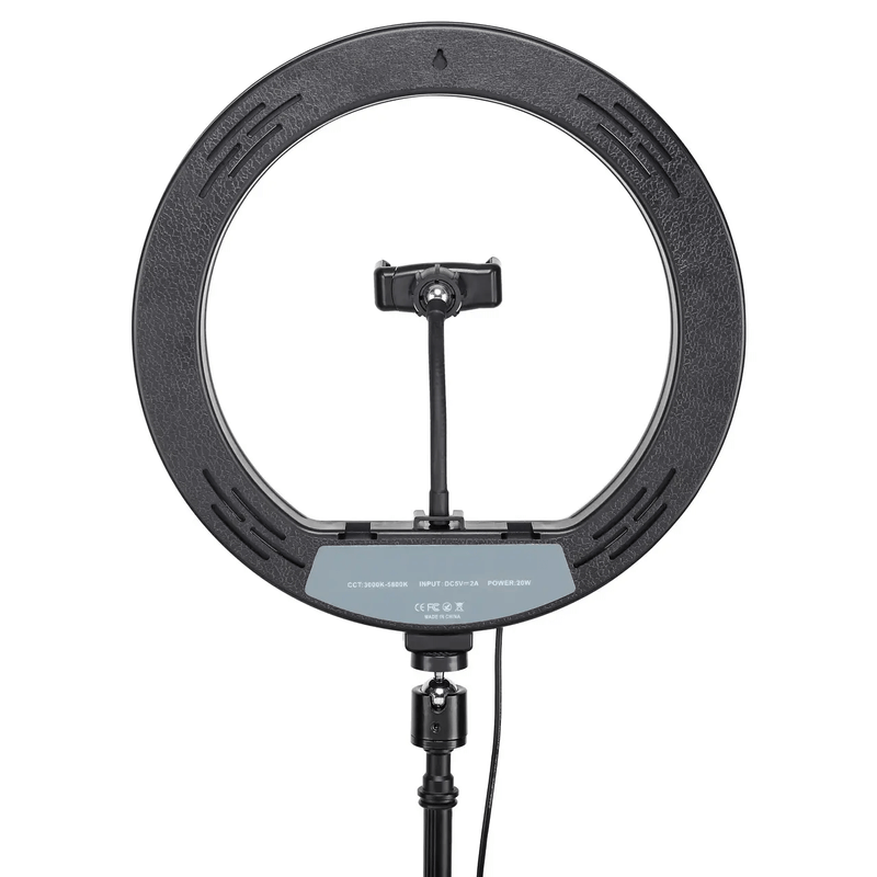 Kit-Iluminacao-Estudio-Led-3x-Ring-Light-12--USB-20W-Braco-Extensor-Tripes-e-Suporte-Smartphone