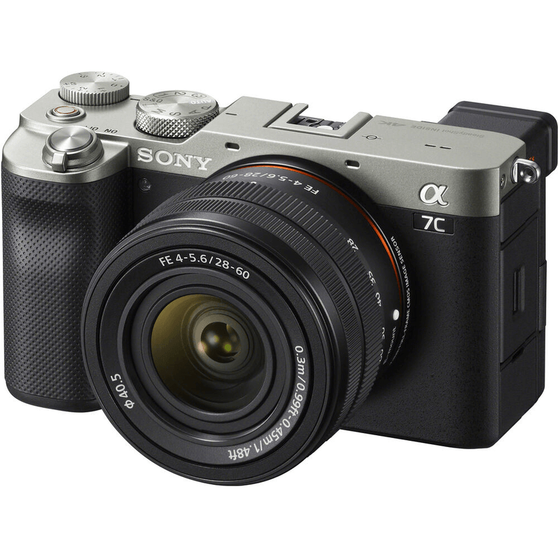 Camera-Sony-Alpha-a7C-Mirrorless-4K-com-Lente-28-60mm--Prata-Silver-