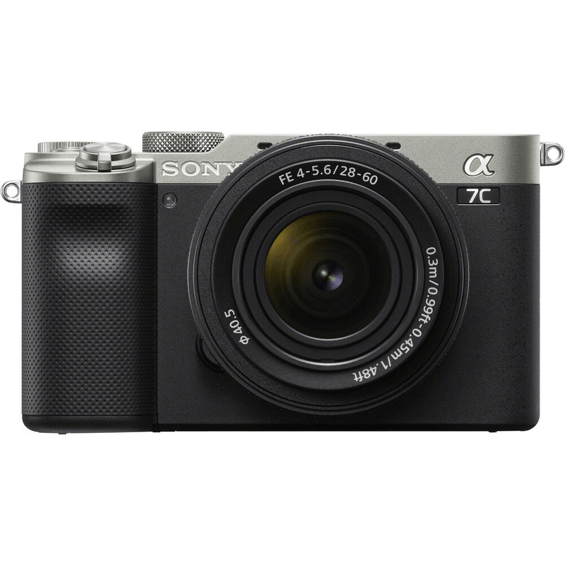 Camera-Sony-Alpha-a7C-Mirrorless-4K-com-Lente-28-60mm--Prata-Silver-