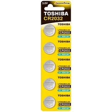 Kit 5x Pilhas Moeda Toshiba CR2032 3V Lithium Japanese Energy