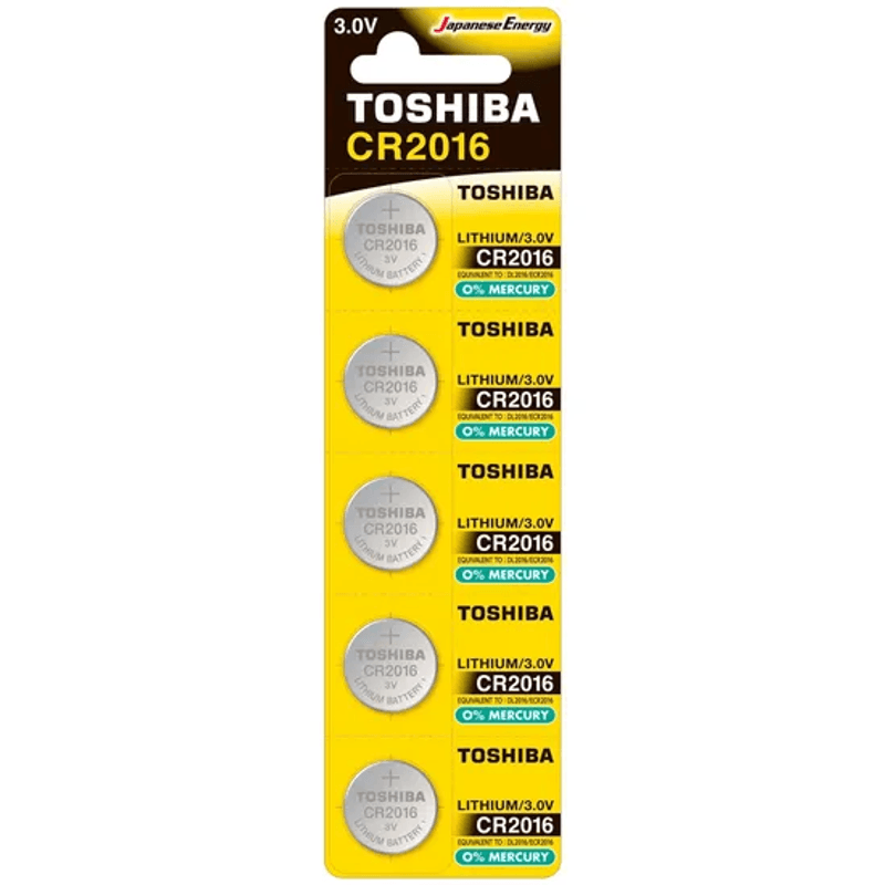 Pilha-Moeda-Toshiba-CR2016-3V-Lithium-x5-Unidades-Japanese-Energy