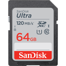 Cartão SDXC 64GB SanDisk Ultra UHS-I U1 Classe 10 120mb/s