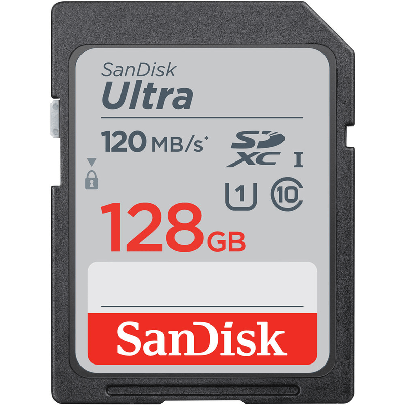 Cartao-SDXC-128Gb-SanDisk-Ultra-UHS-I-U1-Classe-10-120mb-s-