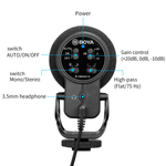 Microfone-Shotgun-Boya-BY-BM3051S-Supercardioide-Montagem-em-Cameras