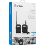 Sistema-Wireless-Boya-BY-WM6S-Microfone-de-Lapela-Sem-Fio-UHF-com-Montagem-em-Camera