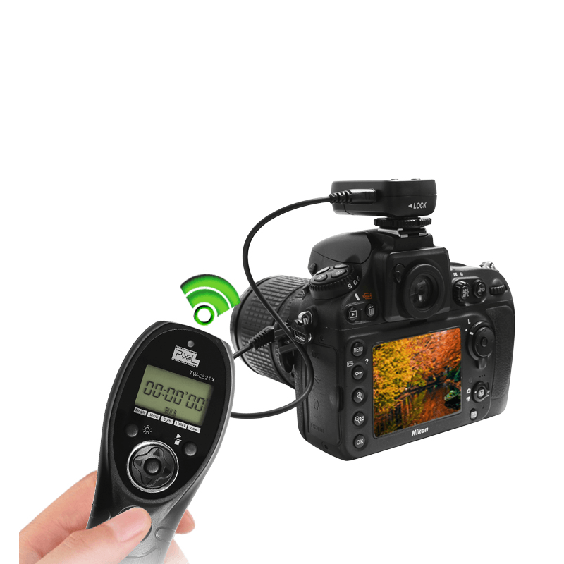 Controle Remoto Temporizador Wireless Pixel TW-282 / DC0 Sem Fio Nikon D850, D810, D800, D750, D700