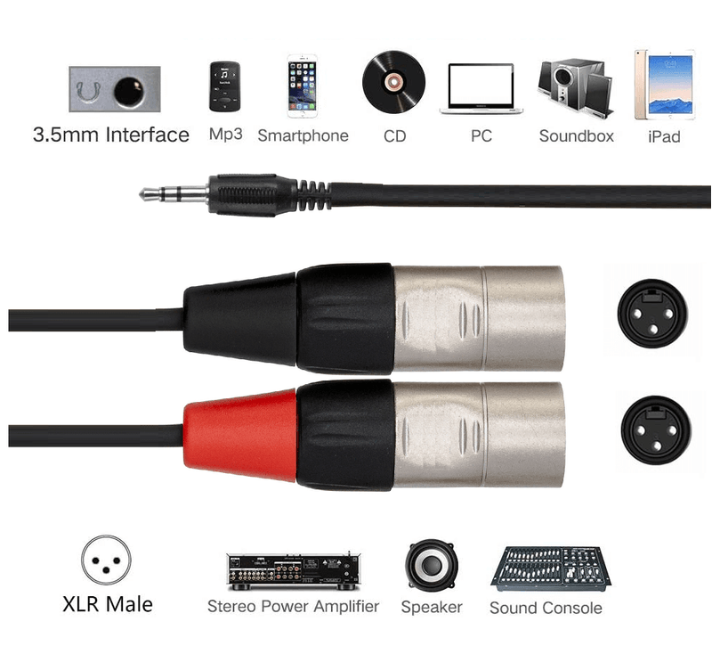 Cabo-Difusor-Y-Splitter-P2-3.5mm-TRS-x-XLR-3-Pin-Duplo-Macho--50cm-