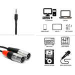 Cabo-Difusor-Y-Splitter-P2-3.5mm-TRS-x-XLR-3-Pin-Duplo-Macho--50cm-