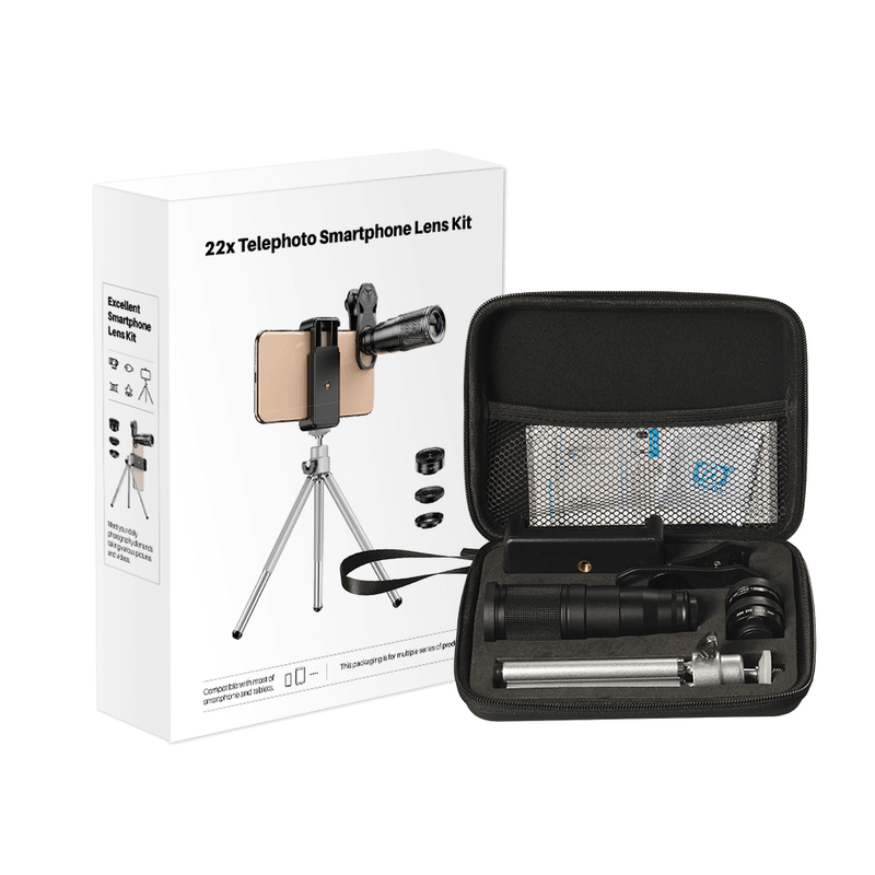 Kit-Lentes-para-Celular-Apexel-Telefoto-22X-Telescopio-Zoom-HD-4-em-1-com-Tripe