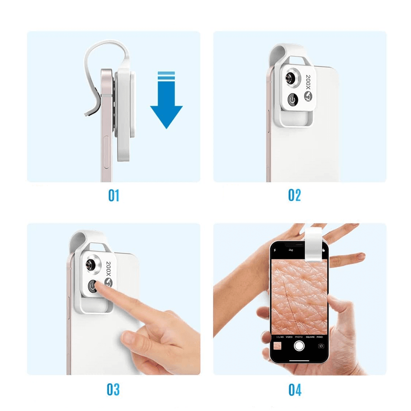 Lente-para-Celular-Microscopio-Apexel-200X-Ampliacao-Ultra-HD-Digital-com-LED--Branco-