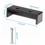 Kit-2x-Batentes-de-Extremidades-de-Sistema-Pantografo-de-Trilho-de-Teto-para-Estudio