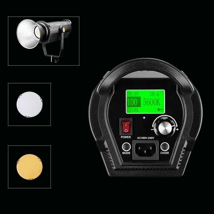 Iluminador-LED-Profissional-NiceFoto-LED-3000B-Pro-COB-Video-Light-300W-Luz-Continua-5600K--Bivolt-