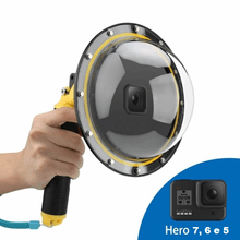 Dome Telesin 6" com Bastão e Gatilho para GoPro Hero 7, 6 e 5 (À prova d'água)