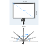 Painel-Iluminador-Led-Super-Slim-SL-288ARC-Soft-Video-Light-40w-Bi-Color--Fonte-Bivolt-