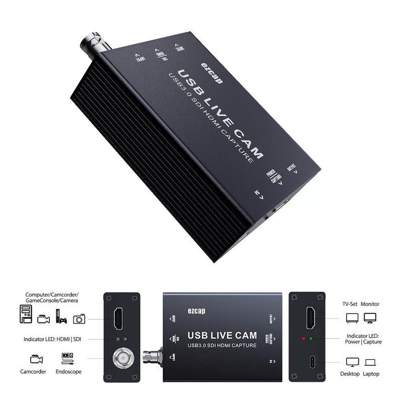 Placa-de-Captura-Ezcap327-HDMI-SDI-para-USB-3.0-Live-Streaming