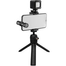 Kit Rode Vlogger iOS Edition Microfone Shotgun para Filmagem SmathPhone Conector Lightning