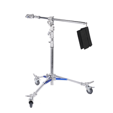 Girafa de Iluminação NiceFoto LS-M6 Studio Crane Stand Aço Inoxidável (4m)