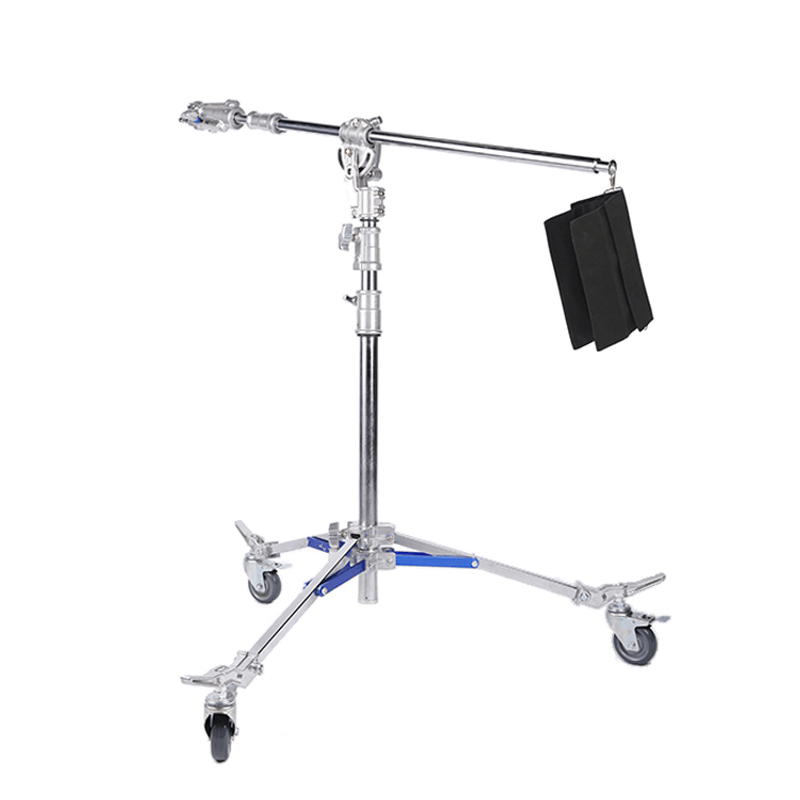 Girafa-de-Iluminacao-NiceFoto-LS-M6-Studio-Crane-Stand-Aco-Inoxidavel--4m-