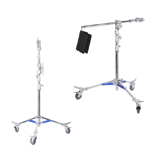 Girafa-de-Iluminacao-NiceFoto-LS-M6-Studio-Crane-Stand-Aco-Inoxidavel--4m-