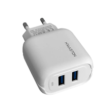 Carregador Rápido H'Maston Y24-4 Duplo USB 5.1A QuickCharge 25W (Bivolt)