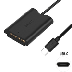 Adaptador-Dummy-PD-DK-X1-Bateria-NP-BX1-Espiral-com-Conector-USB-C