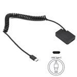 Adaptador-Dummy-PD-DR-E18-Bateria-Canon-LP-E17-Espiral-com-Conector-USB-C