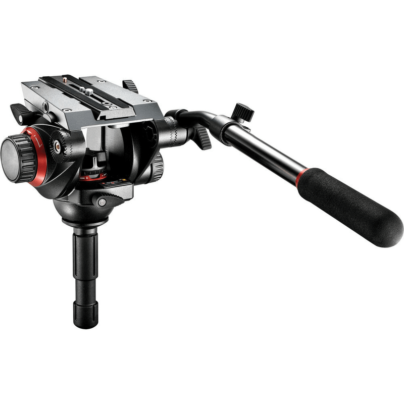 Tripe-Manfrotto-536K-Fibra-de-Carbono-com-Cabeca-Hidraulica-Manfrotto-504HD-de-Video--7.5kg-