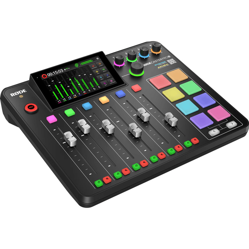 Estudio-de-Producao-Rode-RODECaster-Pro-II-Audio-Integrado-Podcasting