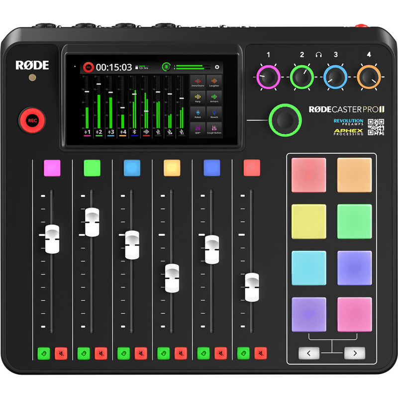 Estudio-de-Producao-Rode-RODECaster-Pro-II-Audio-Integrado-Podcasting