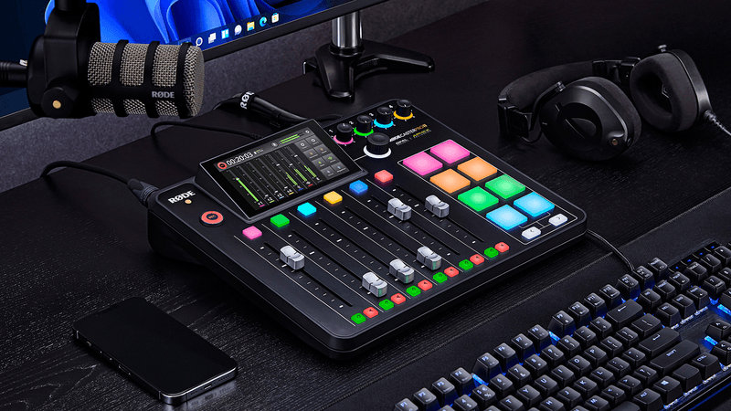 Estudio-de-Producao-Rode-RODECaster-Pro-II-Audio-Integrado-Podcasting