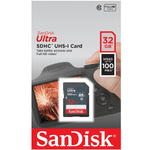 Cartao-SDHC-32Gb-Sandisk-Ultra-100mb-s-Classe-10-UHS-I-U1