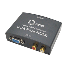 Conversor VGA para HDMI Lotus LT-108 Vídeo e Áudio com Entrada de Áudio RCA