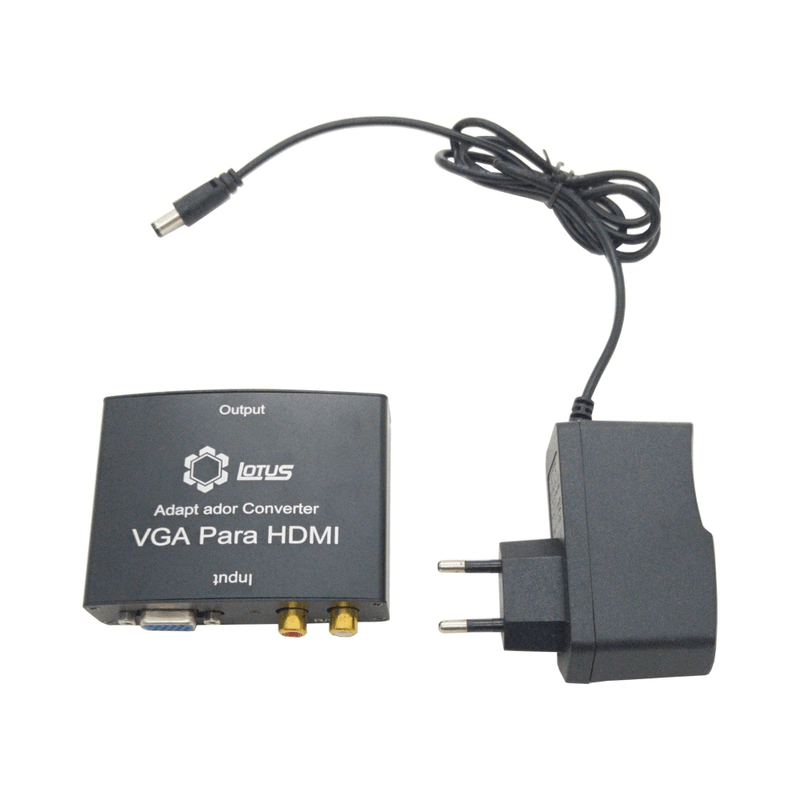 Conversor-VGA-para-HDMI-Lotus-LT-108-Video-e-Audio-com-Entrada-de-Audio-RCA