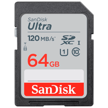 Cartão SDXC 64Gb SanDisk Ultra UHS-I U1 Classe 10 de 120mb/s