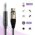 Cabo-de-Audio-XLR-3Pin--F--x-P10-1-4--6.35mm--M--Balanceado-3-Metros