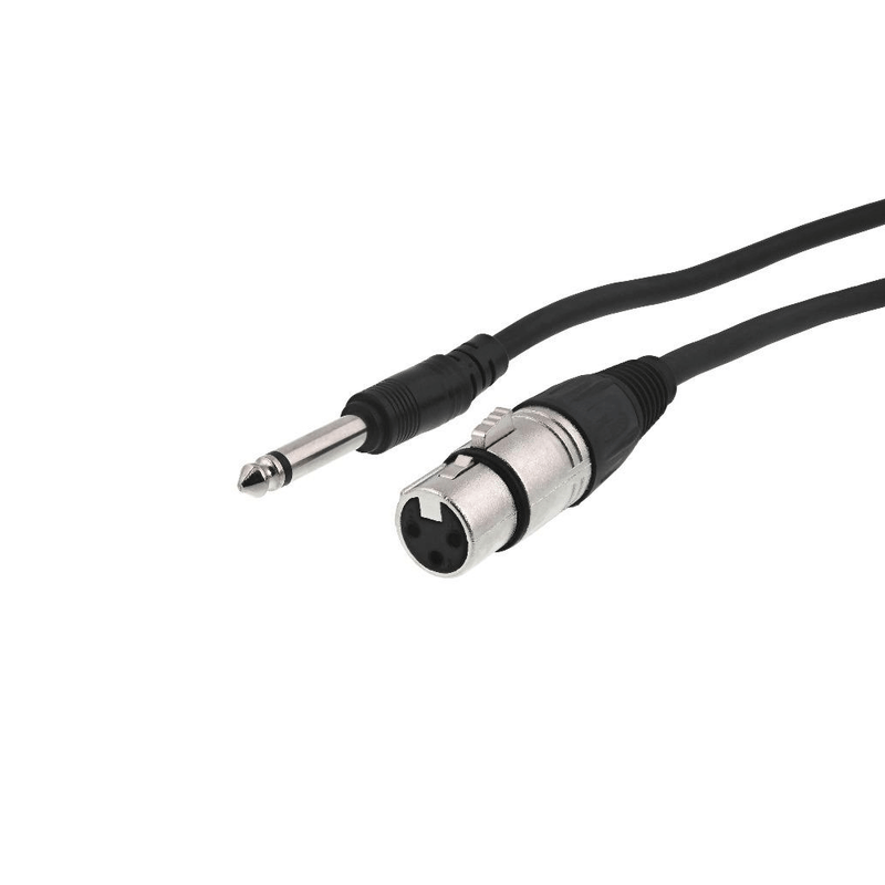 Cabo-de-Audio-XLR-3Pin--F--x-P10-1-4--6.35mm--M--Balanceado-6-Metros