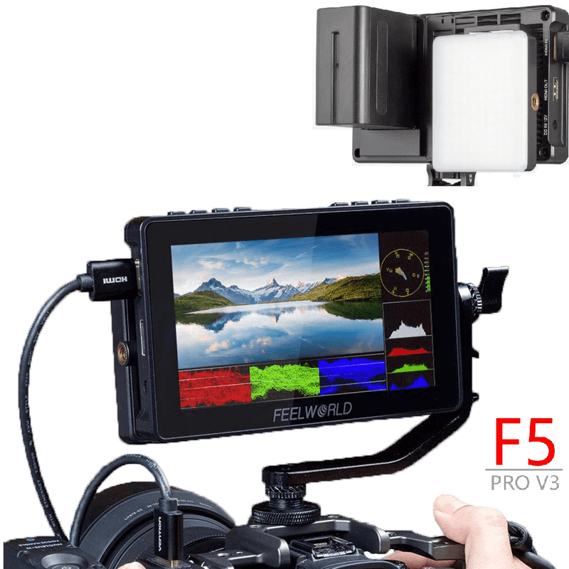 Monitor-de-Referencia-FeelWorld-F5-Pro-V3-5.5--4K-HDMI-IPS-LUT-3D-com-Mini-Led-Light