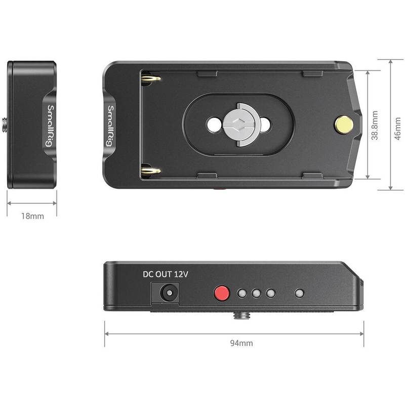 Plate-Adaptador-SmallRig-EB2504-Bateria-NP-F-para-Gaiolas-e-Cameras