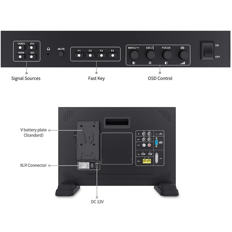 Monitor-Broadcast-FeelWorld-FS173-S4K-Full-HD-17.3--4K-HDMI-3G-SDI-para-Estudio-e-Transmissao