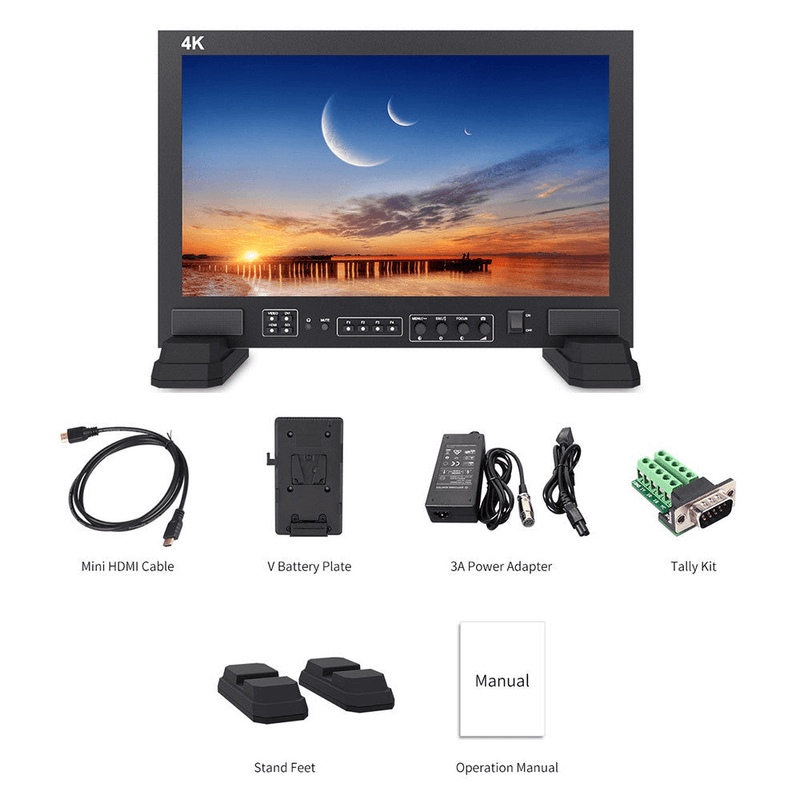 Monitor-Broadcast-FeelWorld-FS173-S4K-Full-HD-17.3--4K-HDMI-3G-SDI-para-Estudio-e-Transmissao